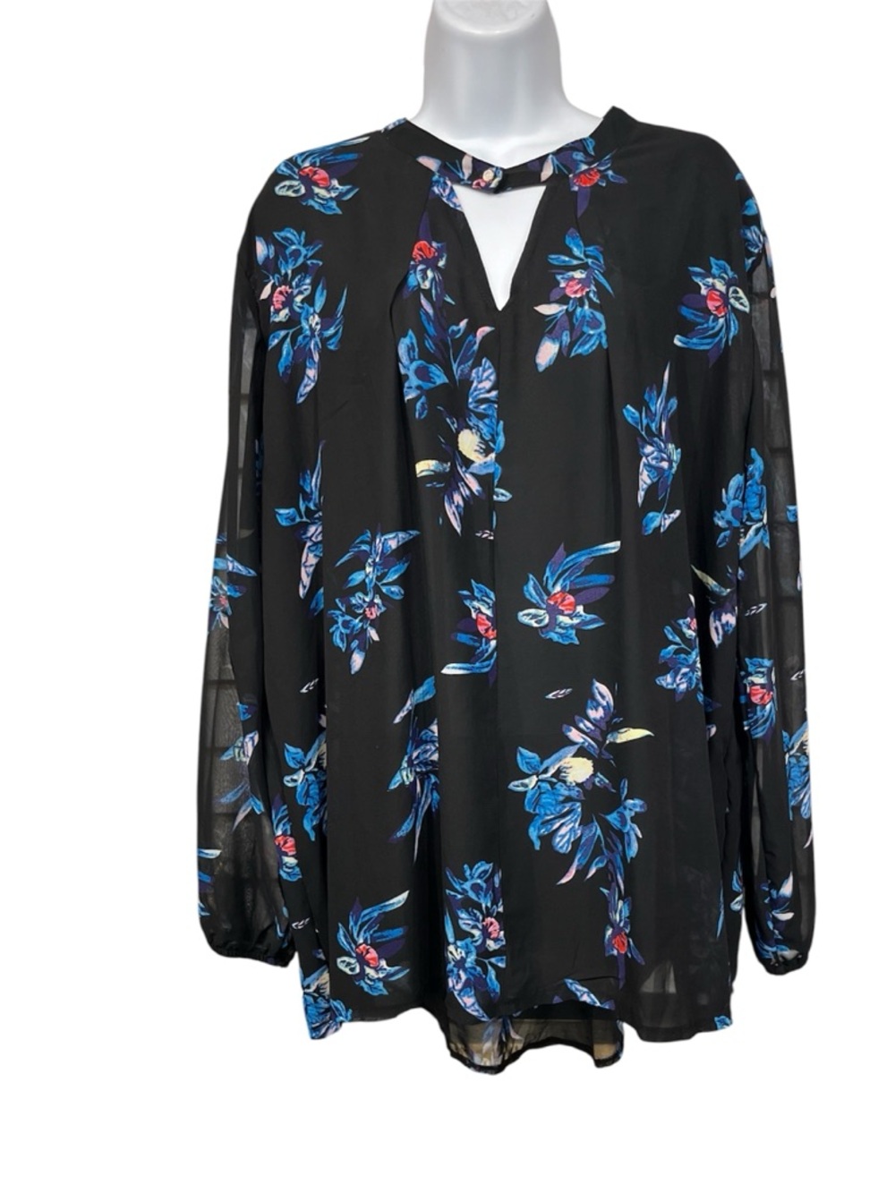 Ladies 3X floral blouse
